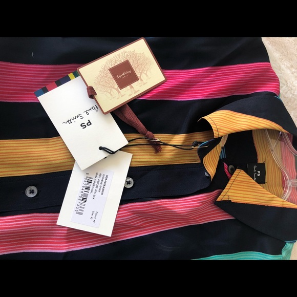 Paul Smith Horizon Stripe Print Shirt - Picture 4 of 4